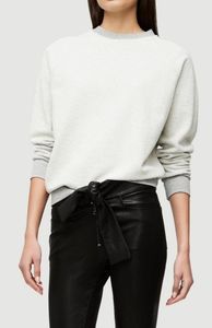 FRAME Denim Grey Inside Out Raglan Sweatshirt